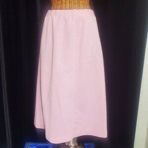 Vtg. The Petite Concept By Devon ILGWU Pink Texture speckled A-Line Skirt Sz. 10